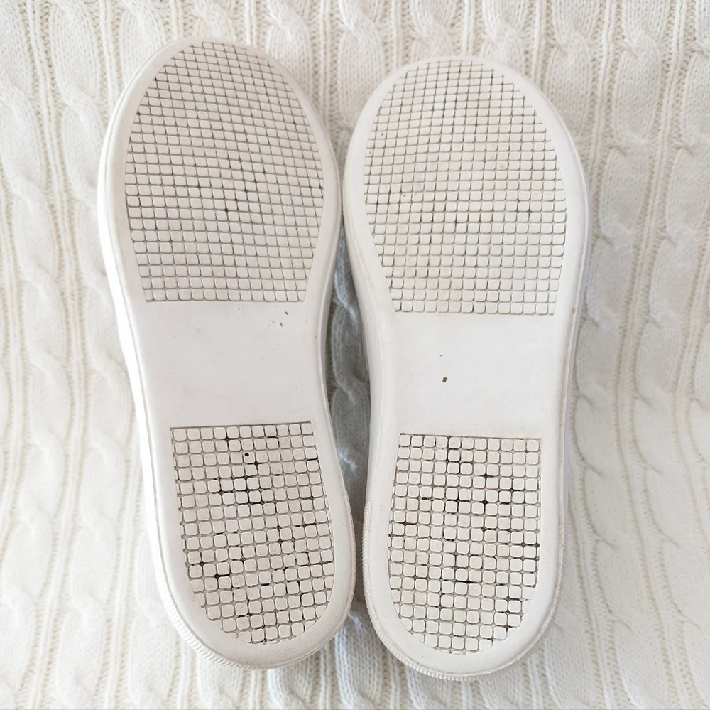 Steve Madden Gills Leather Slip-on Sneakers 9.5 Gray Casual Loafer Style Sneaker
